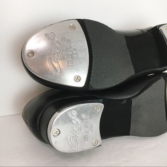 5W 5 WIDE Capezio Women's Fluid Black Lace‎ Up Tap Dance Shoes Style Model CG17 - Picture 9 of 13